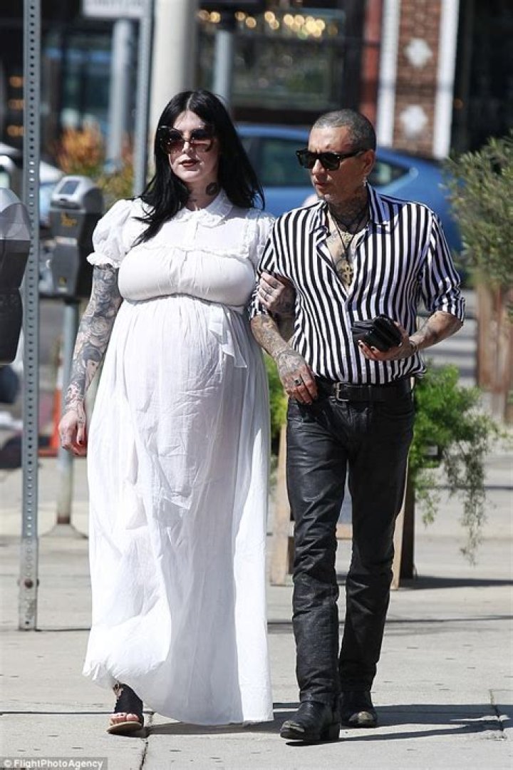 Kat Von D is pregnant with a boy and she’s naming the baby Leafar after his father