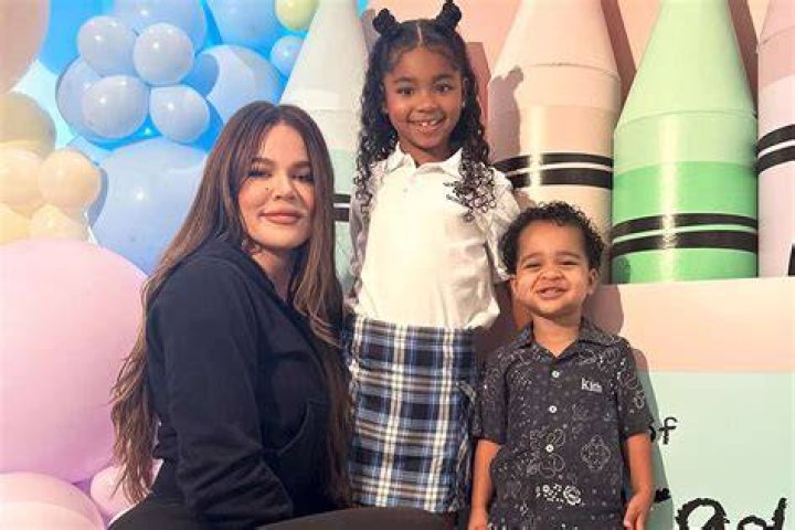 Khloe Kardashian debuts one-month-old True Thompson on social media