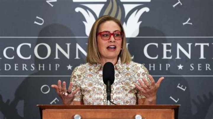 Kyrsten Sinema, the first openly Bisexual woman elected as a senior U.S Senator for Arizona and U.S Congress.