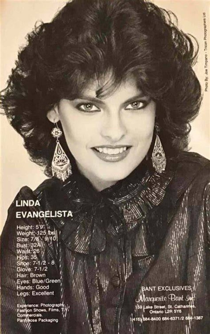 Linda Evangelista Parents: Tomaso Evangelista, Marisa Evangelista