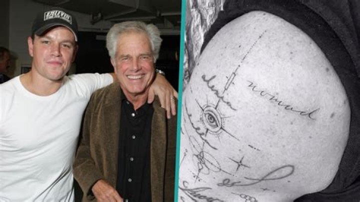 Matt Damon got four tattoos of his daughters’ names next to his wife’s name