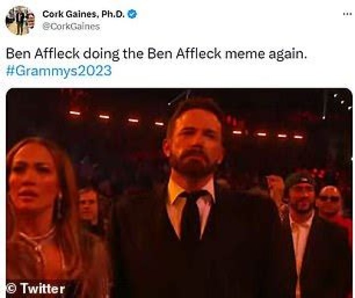 Meme Material?! Ben Affleck Becomes a Meme Yet Again Because of His Disinterested Expression at the 2023 Grammy Awards!