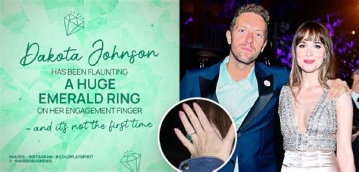New Emerald ring on Dakota Johnson finger! Are Dakota Johnson and Chris Martin set to get married? Whose net worth is more Dakota and Chris?