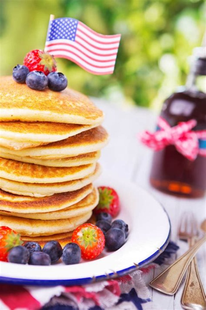 Patriotic Pancakes Recipe for July 4th