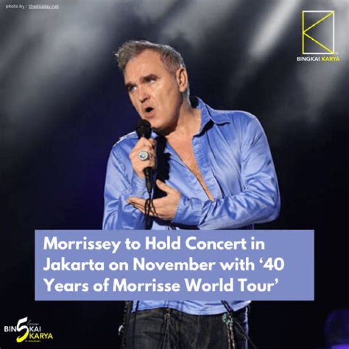 Reasons why Morrissey is canceling his 2024 concerts back-to-back 