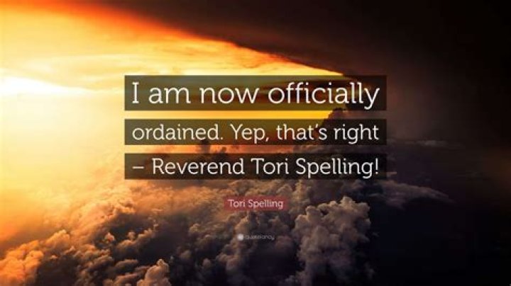 Reverend Tori Spelling