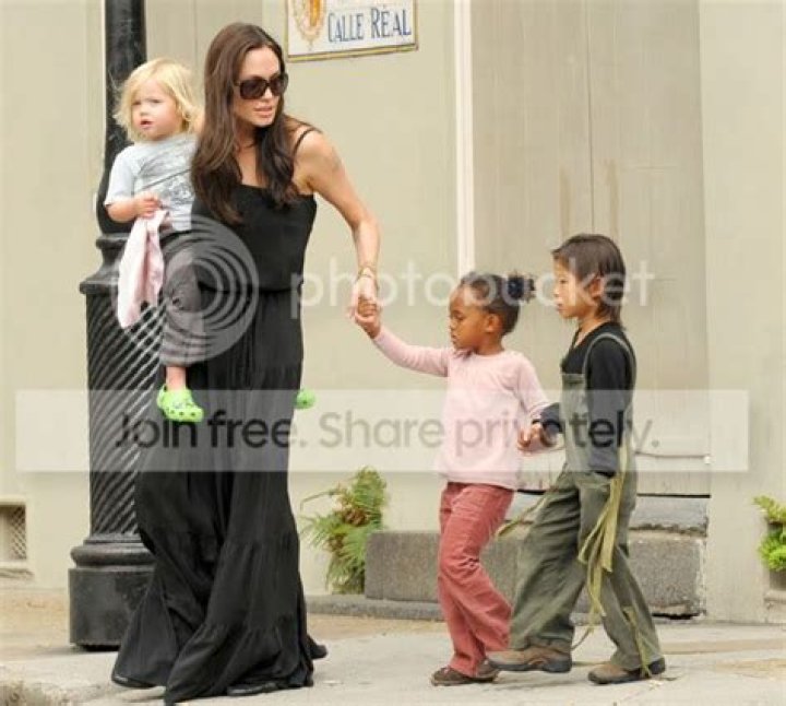 Saints Angelina & Shiloh Jolie-Pitt “rescue a village of kids”