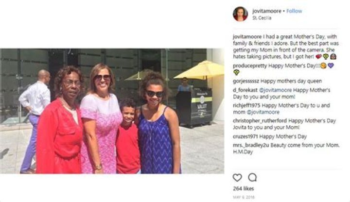 Single mother Jovita Moore has not yet revealed the father of her child