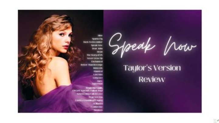 “Taylor Swift’s ‘Speak Now (Taylor’s Version)’ dropped today” links
