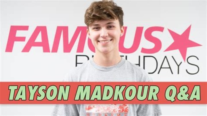 Tayson Madkour - Age, Family, Bio