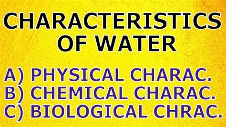 What are the characteristics of potable water?