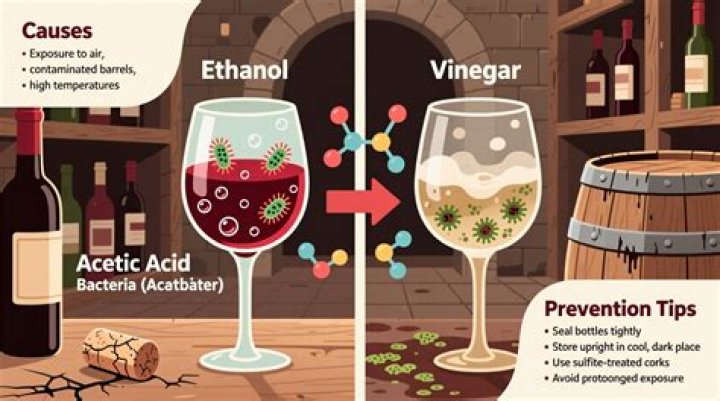 What causes wine to taste like vinegar?