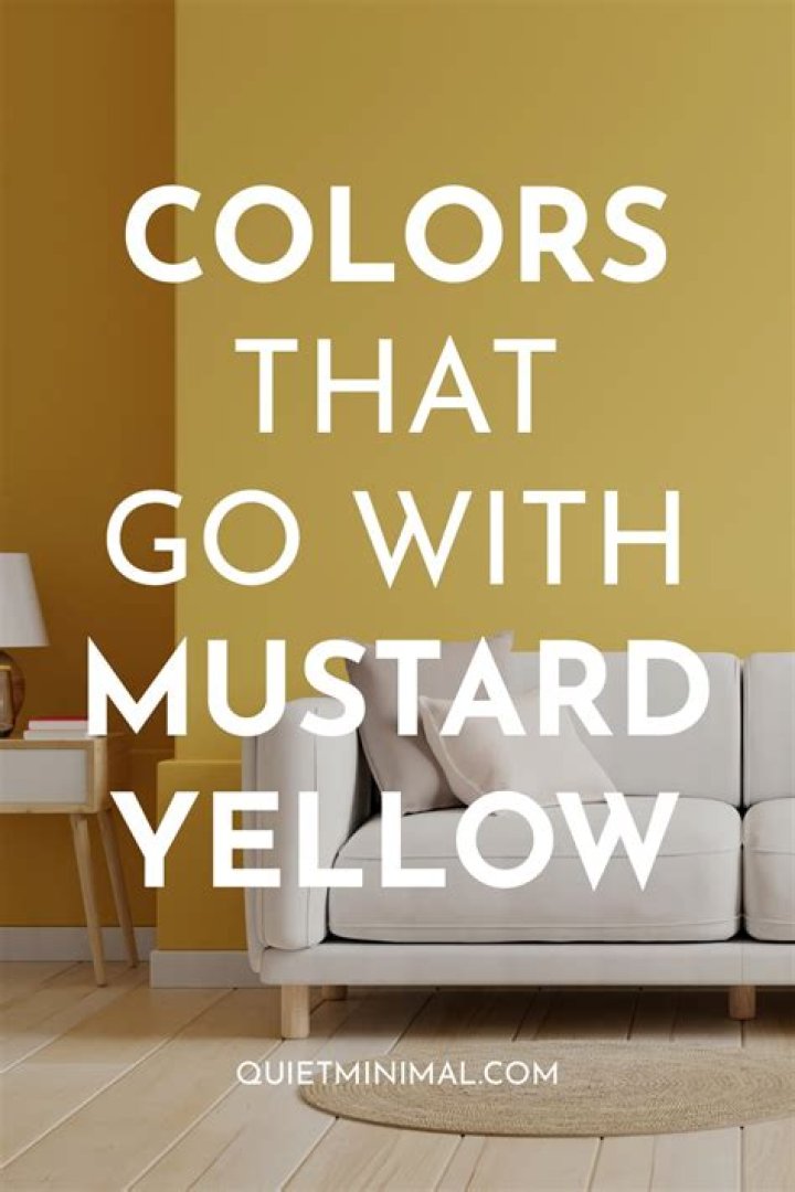 What color goes with the color mustard?