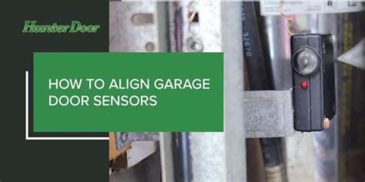 What color should your garage door sensors be?