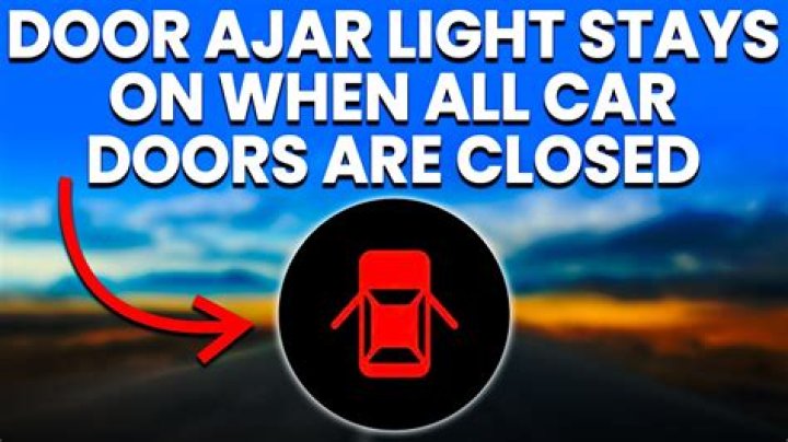 What does it mean when your car says gate ajar?