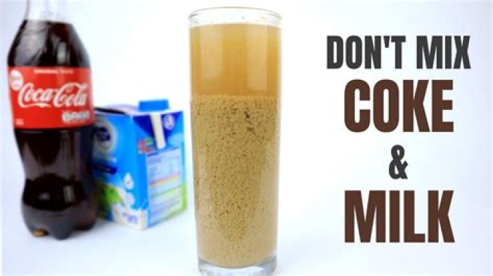 What happens if you mix milk with Coca Cola?