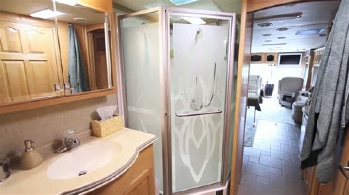 What is a dry bathroom in an RV?