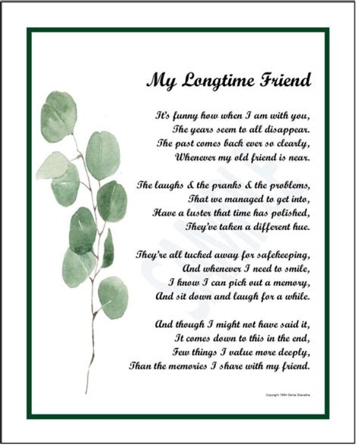 What is a longtime friend?