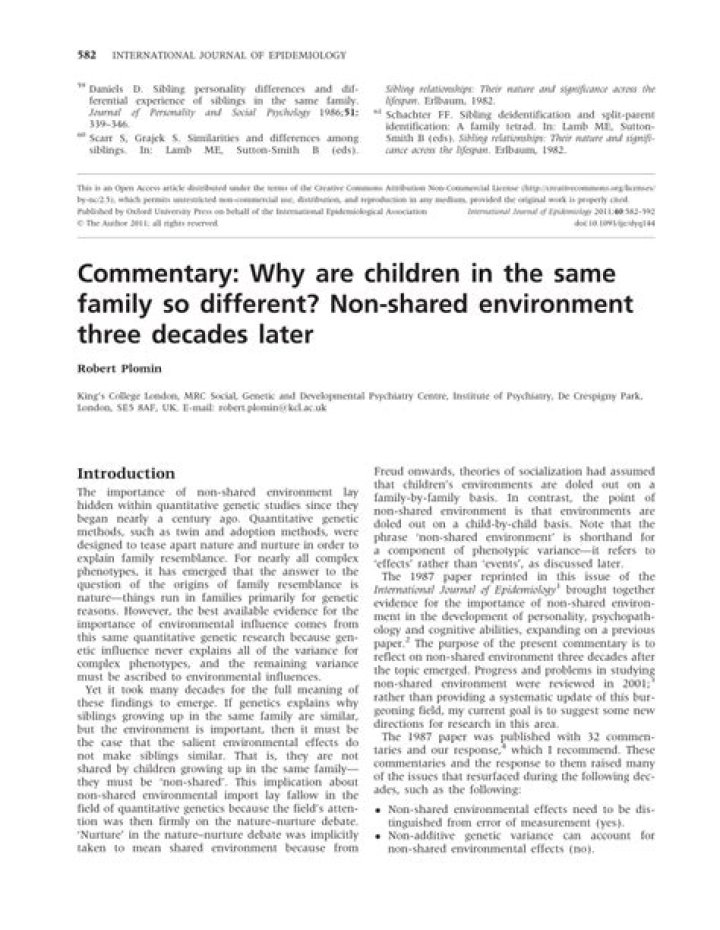 What is a non shared environment?