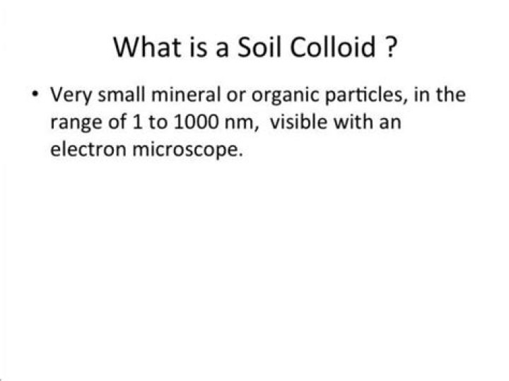 What is a soil colloid?