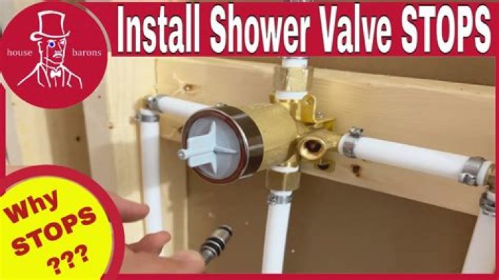 What is an integral stop on a shower valve?