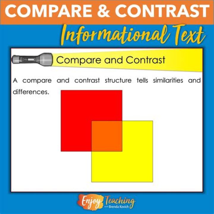 What is comparison and contrast diagram?