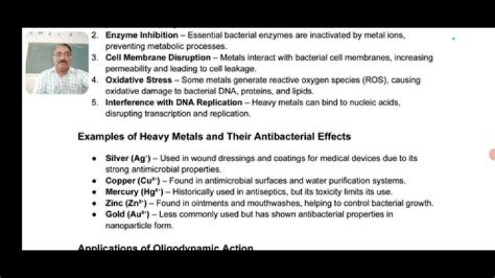 What is Oligodynamic action in microbiology?