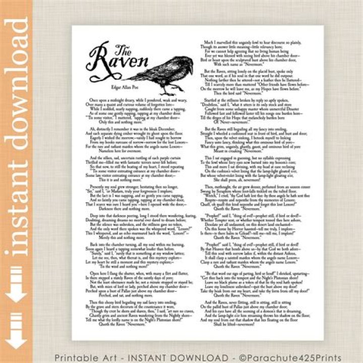 What is Poe's tone in the Raven?
