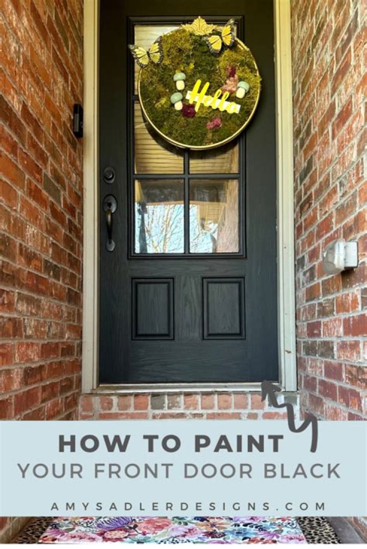 What is the best black paint for front door?