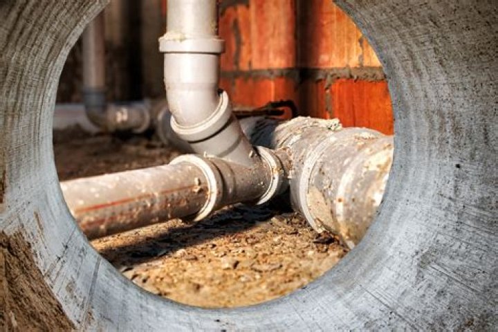 What is the black sewer pipe called?
