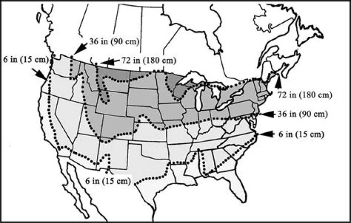 What is the frost line in Ohio?