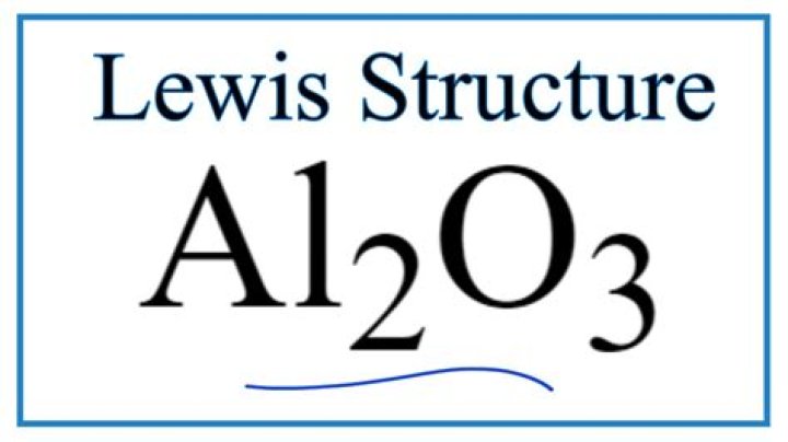 What is the Lewis dot structure for aluminum oxide?