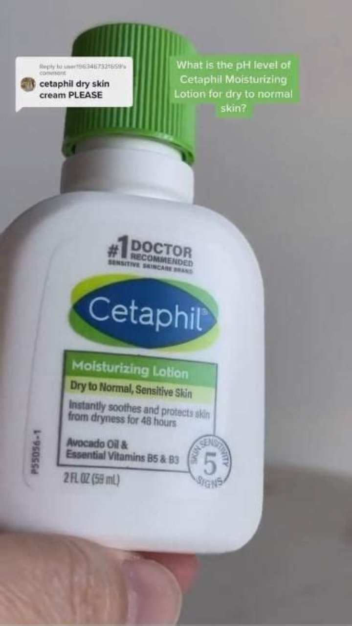 What is the pH level of Cetaphil?