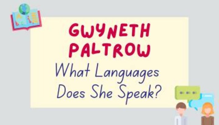 What languages does Gwyneth Paltrow speak?