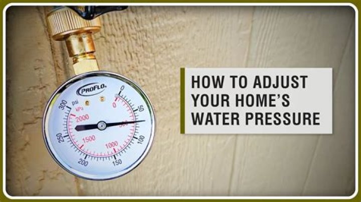What PSI should house water pressure be?