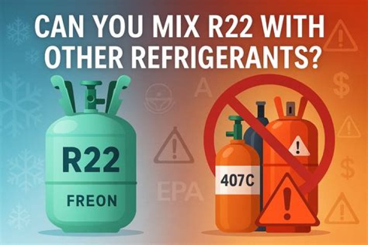 What refrigerant can mix with r22?