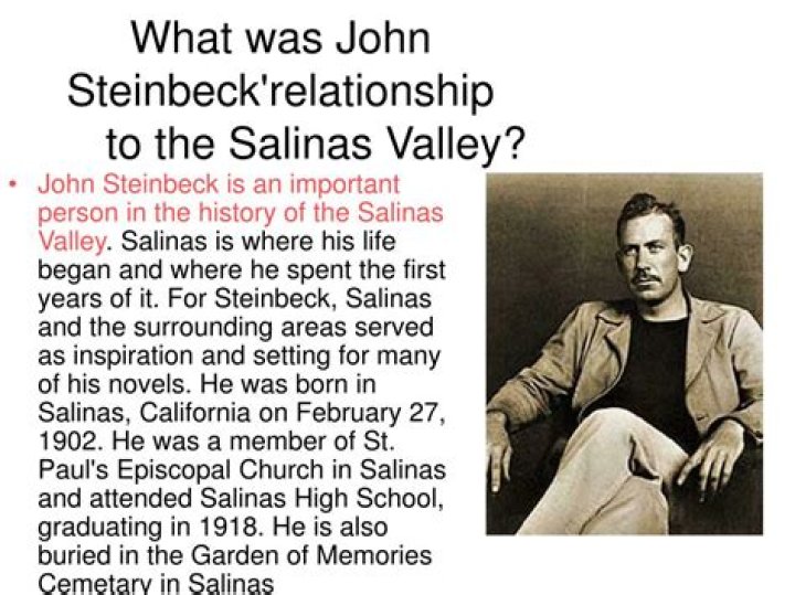 What was John Steinbeck’s connection to the Salinas Valley?