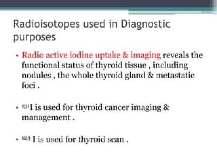 Which radioisotope is used for diagnosing thyroid disorders?