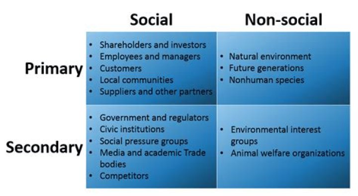 Who are primary stakeholders?