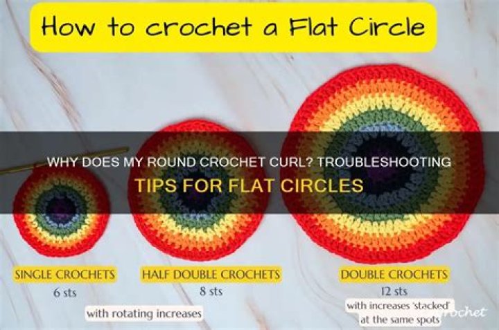 Why does my crochet circle curl up?