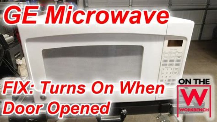 Why does my microwave turn on when I close the door?