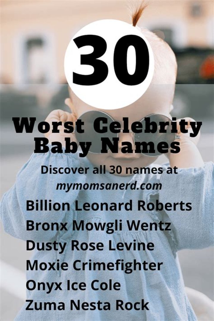 Worst celebrity baby names of 2008 revealed